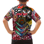 Personalised Saints AFL Celebrating 50 Years of Naidoc Family Matching Off The Shoulder Long Sleeve Dress and Hawaiian Shirt NAIDOC Week 2025 Aboriginal