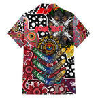 Personalised Saints AFL Celebrating 50 Years of Naidoc Family Matching Off Shoulder Maxi Dress and Hawaiian Shirt NAIDOC Week 2025 Aboriginal