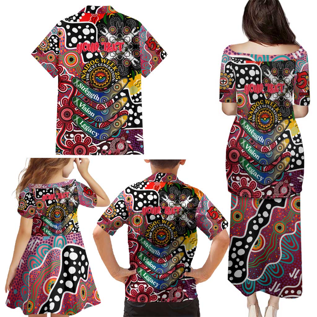 Personalised Saints AFL Celebrating 50 Years of Naidoc Family Matching Puletasi and Hawaiian Shirt NAIDOC Week 2025 Aboriginal