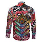 Personalised Saints AFL Celebrating 50 Years of Naidoc Family Matching Short Sleeve Bodycon Dress and Hawaiian Shirt NAIDOC Week 2025 Aboriginal