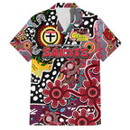 Personalised Saints AFL Celebrating 50 Years of Naidoc Family Matching Summer Maxi Dress and Hawaiian Shirt NAIDOC Week 2025 Aboriginal
