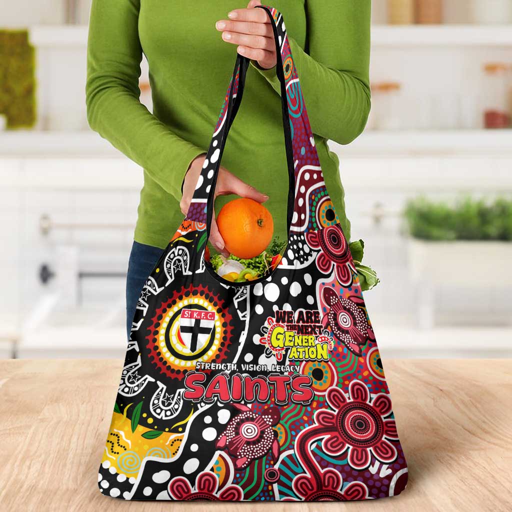 Saints AFL Celebrating 50 Years of Naidoc Grocery Bag NAIDOC Week 2025 Aboriginal