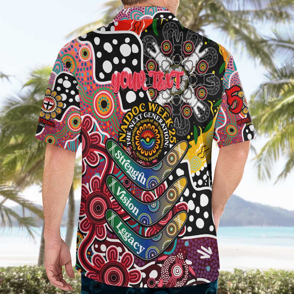 Personalised Saints AFL Celebrating 50 Years of Naidoc Hawaiian Shirt NAIDOC Week 2025 Aboriginal