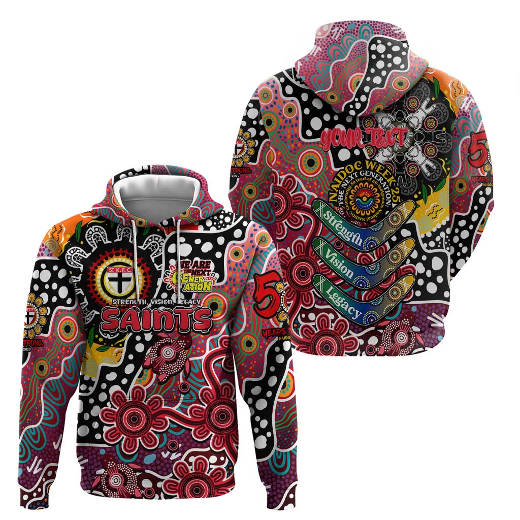 Personalised Saints AFL Celebrating 50 Years of Naidoc Hoodie NAIDOC Week 2025 Aboriginal