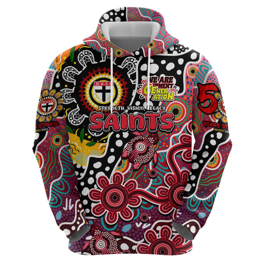 Personalised Saints AFL Celebrating 50 Years of Naidoc Hoodie NAIDOC Week 2025 Aboriginal