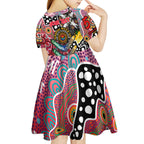 Personalised Saints AFL Celebrating 50 Years of Naidoc Kid Short Sleeve Dress NAIDOC Week 2025 Aboriginal