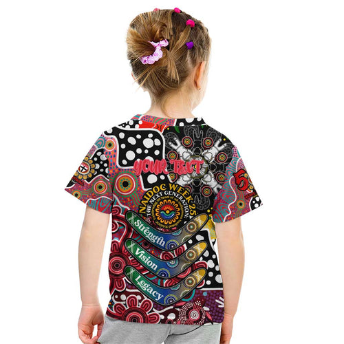Personalised Saints AFL Celebrating 50 Years of Naidoc Kid T Shirt NAIDOC Week 2025 Aboriginal