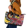 Saints AFL Celebrating 50 Years of Naidoc Leather Tote Bag NAIDOC Week 2025 Aboriginal