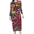 Personalised Saints AFL Celebrating 50 Years of Naidoc Long Sleeve Bodycon Dress NAIDOC Week 2025 Aboriginal