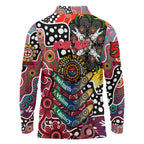 Personalised Saints AFL Celebrating 50 Years of Naidoc Long Sleeve Polo Shirt NAIDOC Week 2025 Aboriginal