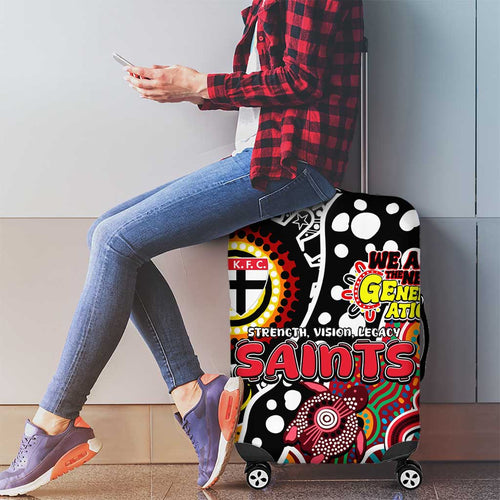 Saints AFL Celebrating 50 Years of Naidoc Luggage Cover NAIDOC Week 2025 Aboriginal