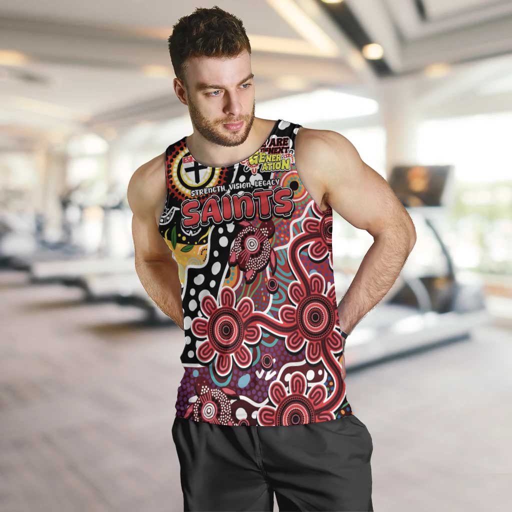 Personalised Saints AFL Celebrating 50 Years of Naidoc Men Tank Top NAIDOC Week 2025 Aboriginal