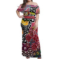 Personalised Saints AFL Celebrating 50 Years of Naidoc Off Shoulder Maxi Dress NAIDOC Week 2025 Aboriginal