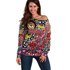 Personalised Saints AFL Celebrating 50 Years of Naidoc Off Shoulder Sweater NAIDOC Week 2025 Aboriginal