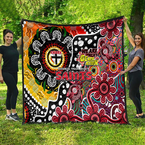 Saints AFL Celebrating 50 Years of Naidoc Quilt NAIDOC Week 2025 Aboriginal