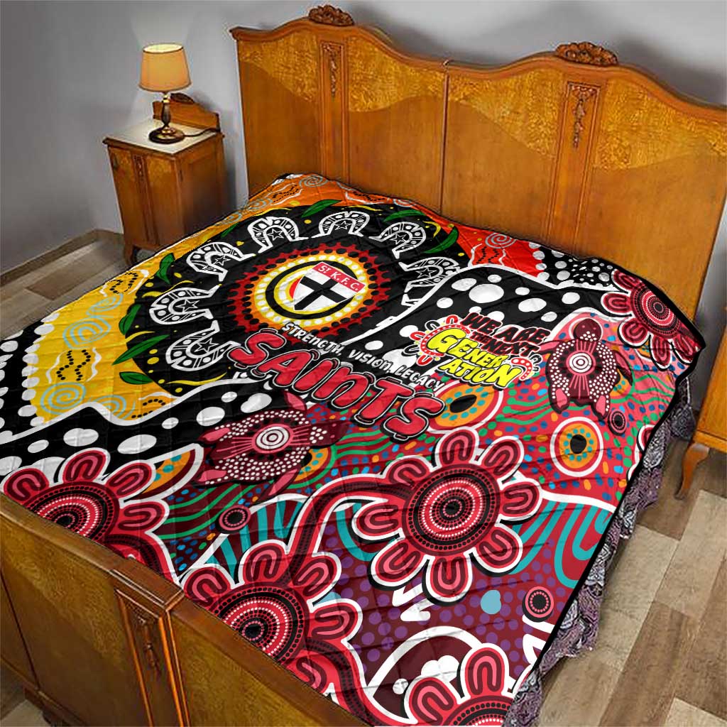 Saints AFL Celebrating 50 Years of Naidoc Quilt NAIDOC Week 2025 Aboriginal