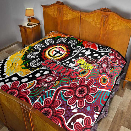 Saints AFL Celebrating 50 Years of Naidoc Quilt NAIDOC Week 2025 Aboriginal
