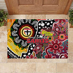Saints AFL Celebrating 50 Years of Naidoc Rubber Doormat NAIDOC Week 2025 Aboriginal