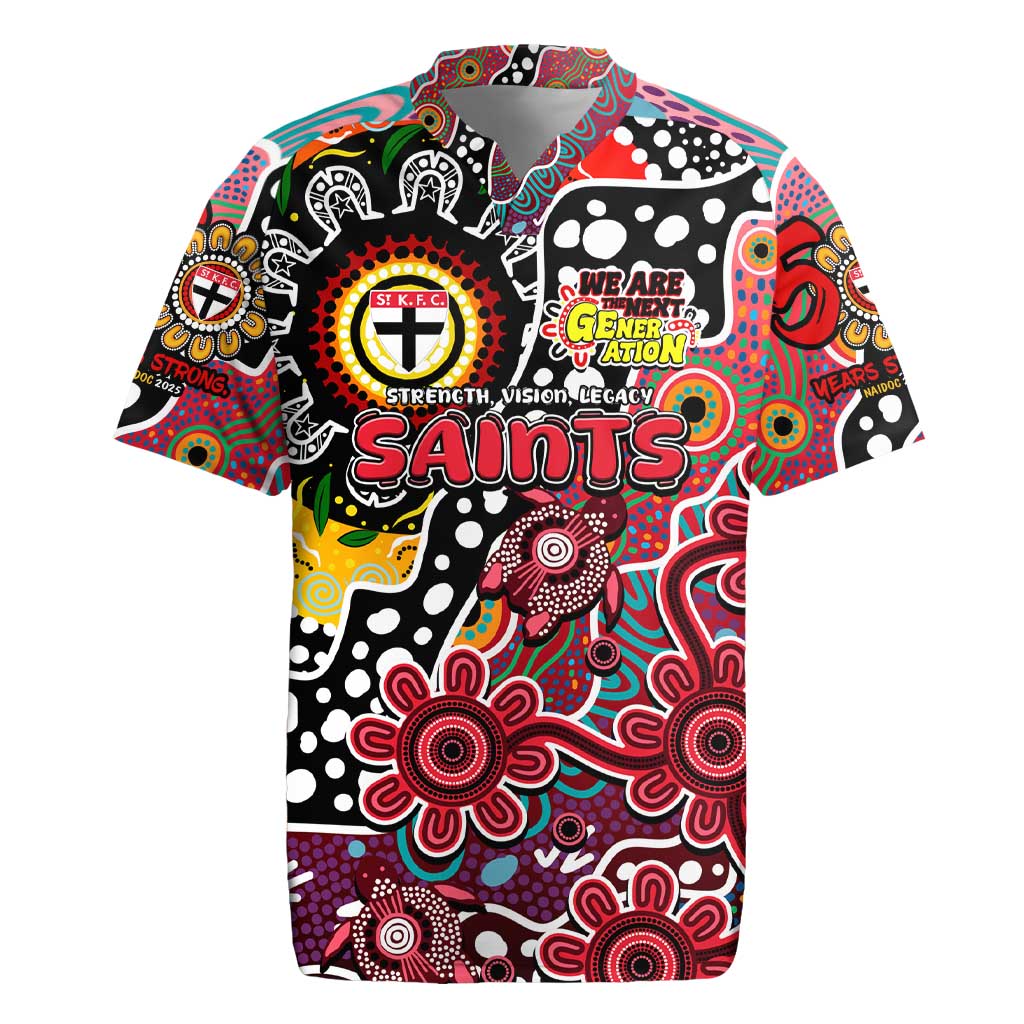 Personalised Saints AFL Celebrating 50 Years of Naidoc Rugby Jersey NAIDOC Week 2025 Aboriginal