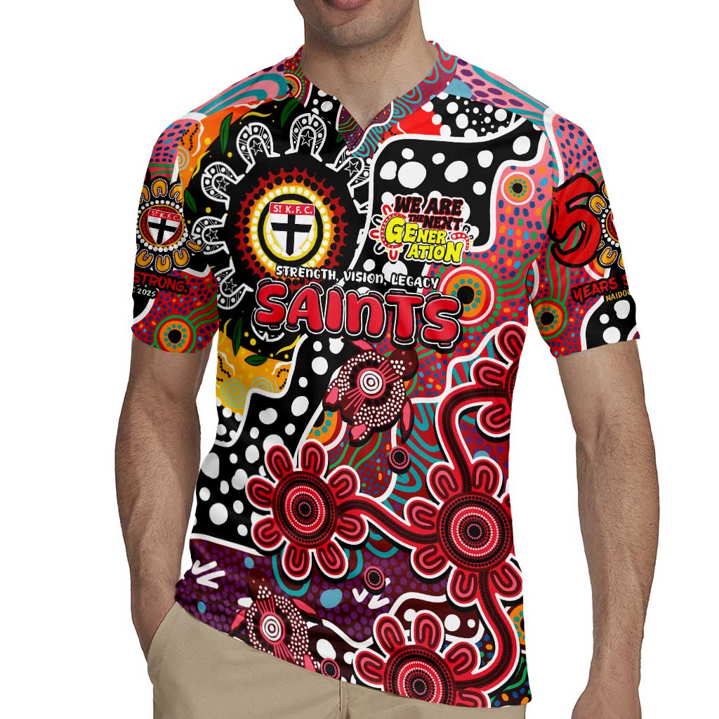 Personalised Saints AFL Celebrating 50 Years of Naidoc Rugby Jersey NAIDOC Week 2025 Aboriginal