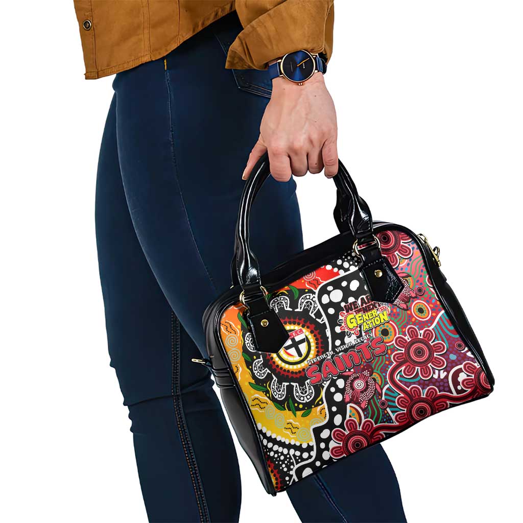 Saints AFL Celebrating 50 Years of Naidoc Shoulder Handbag NAIDOC Week 2025 Aboriginal