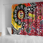 Saints AFL Celebrating 50 Years of Naidoc Shower Curtain NAIDOC Week 2025 Aboriginal