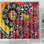 Saints AFL Celebrating 50 Years of Naidoc Shower Curtain NAIDOC Week 2025 Aboriginal