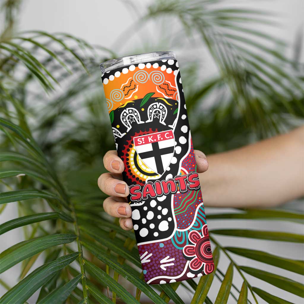 Saints AFL Celebrating 50 Years of Naidoc Skinny Tumbler NAIDOC Week 2025 Aboriginal