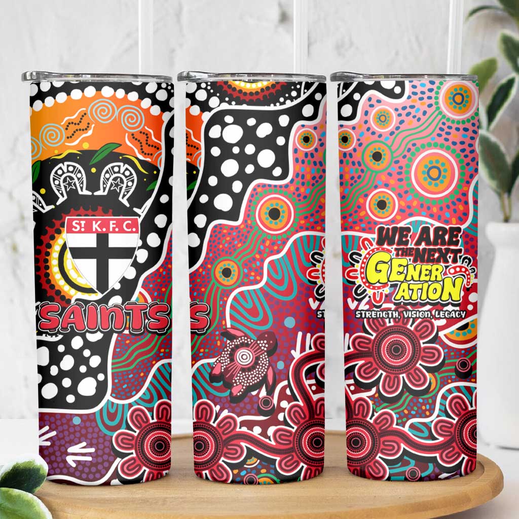 Saints AFL Celebrating 50 Years of Naidoc Skinny Tumbler NAIDOC Week 2025 Aboriginal