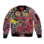 Personalised Saints AFL Celebrating 50 Years of Naidoc Sleeve Zip Bomber Jacket NAIDOC Week 2025 Aboriginal