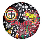 Saints AFL Celebrating 50 Years of Naidoc Spare Tire Cover NAIDOC Week 2025 Aboriginal