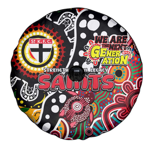 Saints AFL Celebrating 50 Years of Naidoc Spare Tire Cover NAIDOC Week 2025 Aboriginal