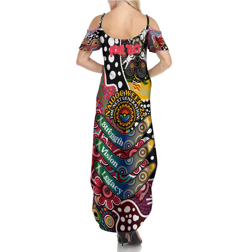 Personalised Saints AFL Celebrating 50 Years of Naidoc Summer Maxi Dress NAIDOC Week 2025 Aboriginal