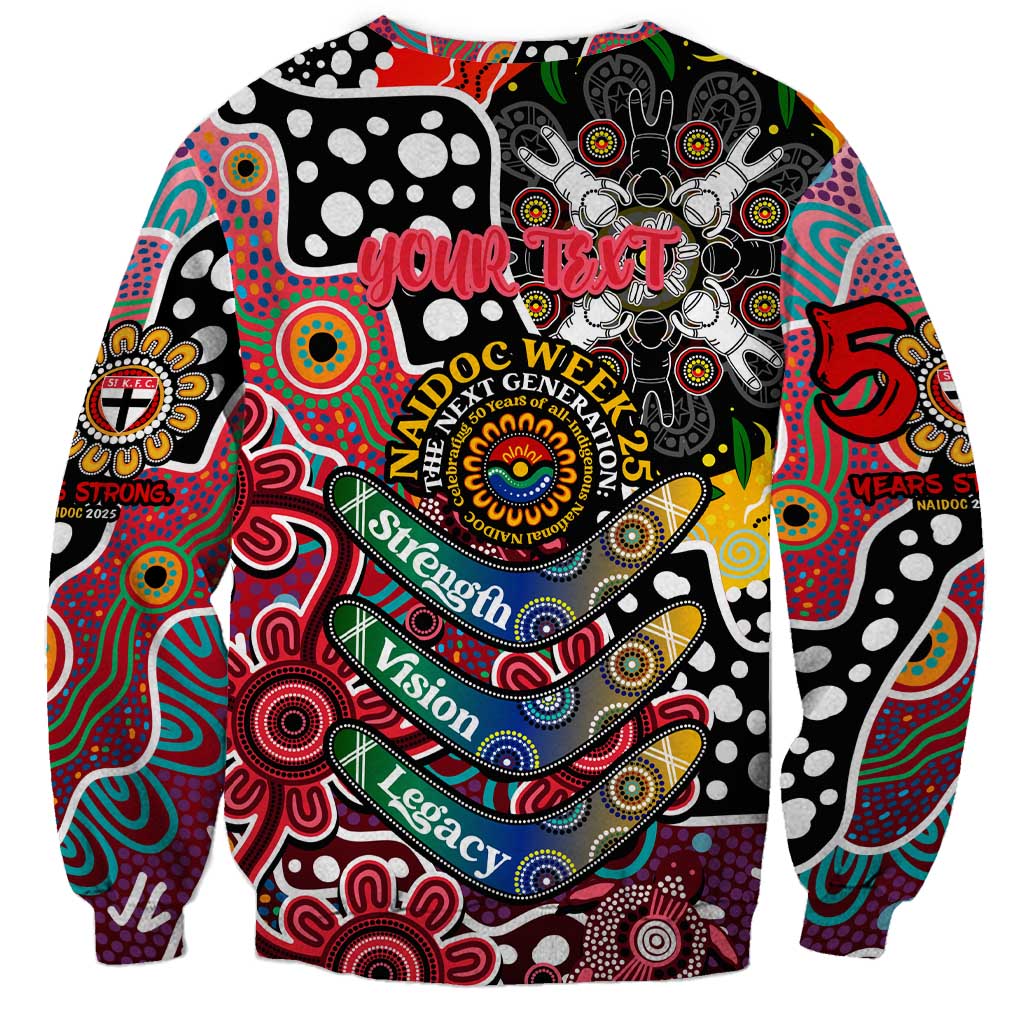 Personalised Saints AFL Celebrating 50 Years of Naidoc Sweatshirt NAIDOC Week 2025 Aboriginal