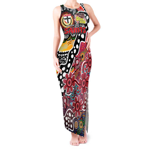 Personalised Saints AFL Celebrating 50 Years of Naidoc Tank Maxi Dress NAIDOC Week 2025 Aboriginal