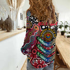 Personalised Saints AFL Celebrating 50 Years of Naidoc Women Casual Shirt NAIDOC Week 2025 Aboriginal