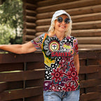 Personalised Saints AFL Celebrating 50 Years of Naidoc Women Polo Shirt NAIDOC Week 2025 Aboriginal