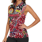 Personalised Saints AFL Celebrating 50 Years of Naidoc Women Sleeveless Polo Shirt NAIDOC Week 2025 Aboriginal