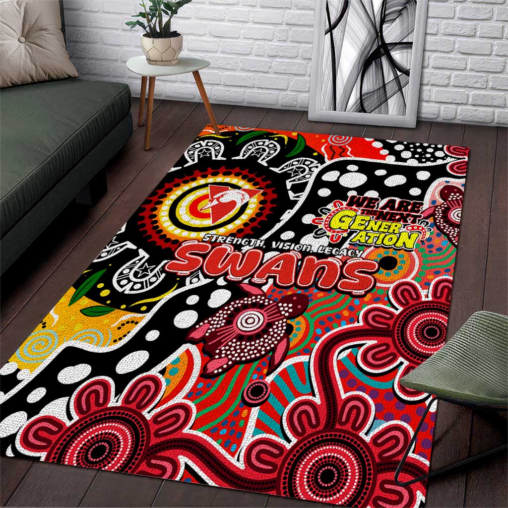 Swans AFL Celebrating 50 Years of Naidoc Area Rug NAIDOC Week 2025 Aboriginal