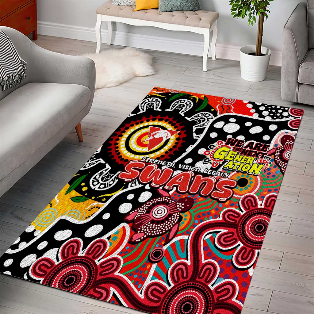 Swans AFL Celebrating 50 Years of Naidoc Area Rug NAIDOC Week 2025 Aboriginal