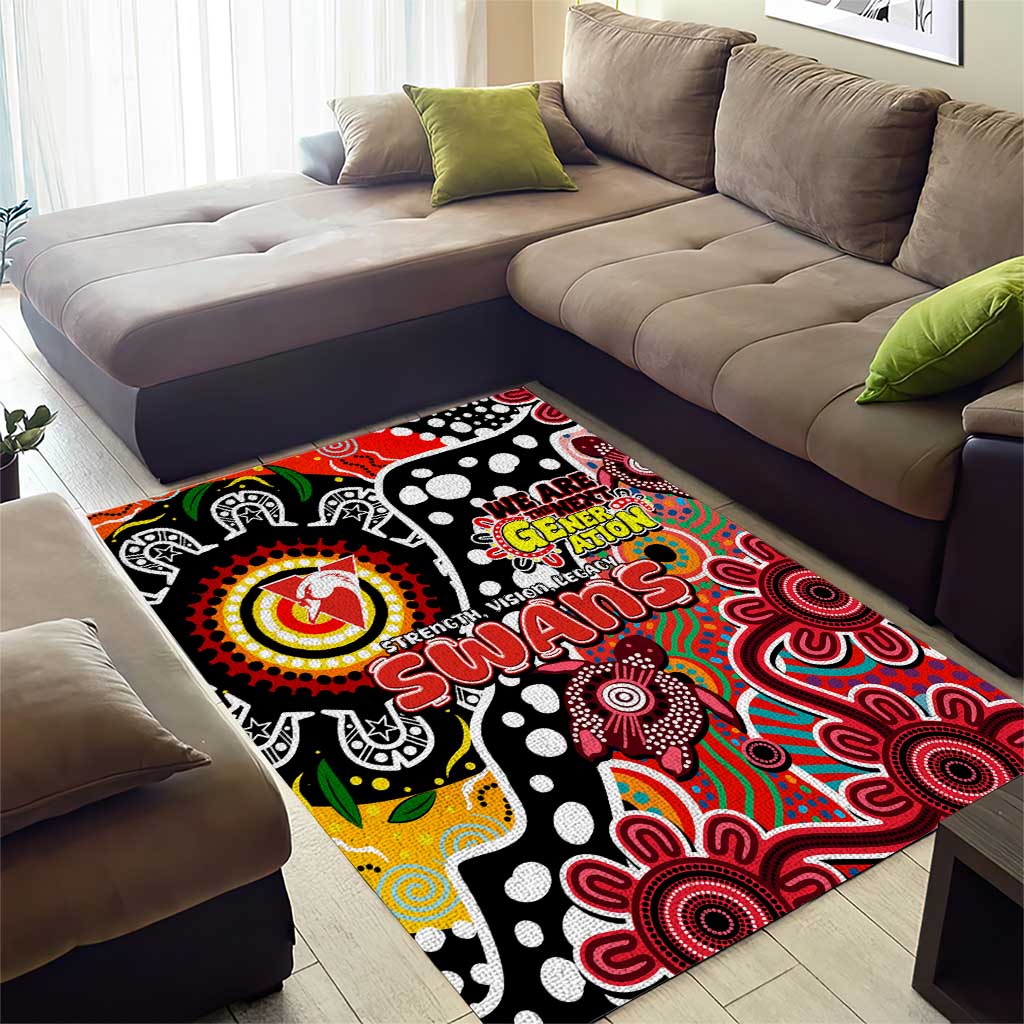 Swans AFL Celebrating 50 Years of Naidoc Area Rug NAIDOC Week 2025 Aboriginal