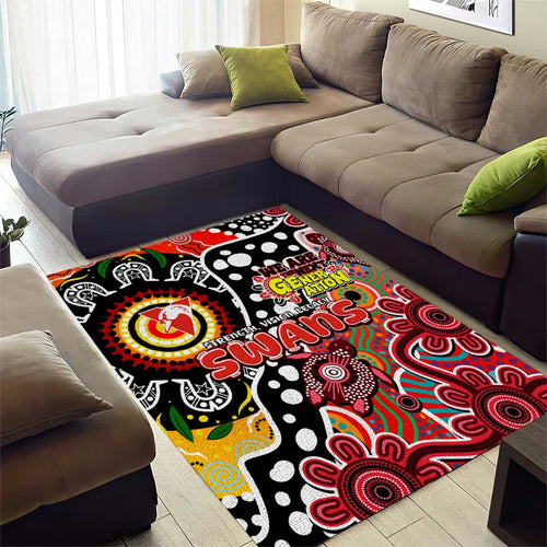 Swans AFL Celebrating 50 Years of Naidoc Area Rug NAIDOC Week 2025 Aboriginal