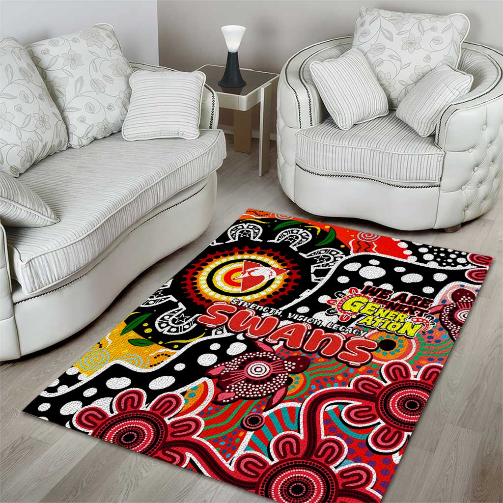 Swans AFL Celebrating 50 Years of Naidoc Area Rug NAIDOC Week 2025 Aboriginal
