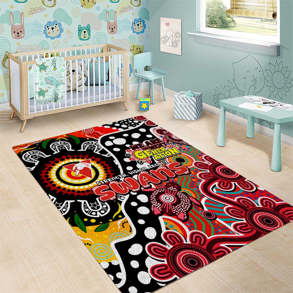 Swans AFL Celebrating 50 Years of Naidoc Area Rug NAIDOC Week 2025 Aboriginal