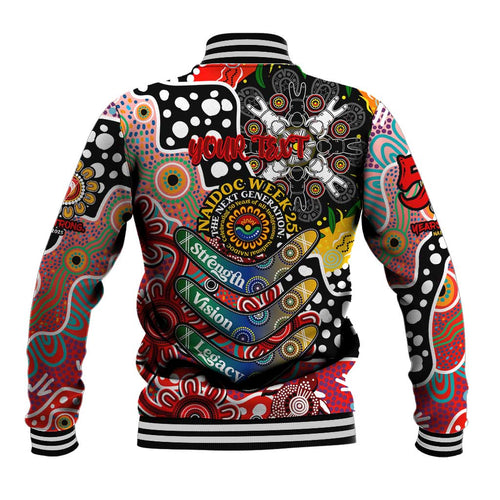 Personalised Swans AFL Celebrating 50 Years of Naidoc Baseball Jacket NAIDOC Week 2025 Aboriginal
