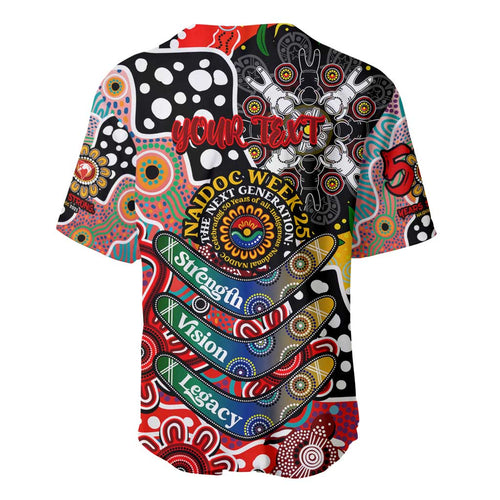 Personalised Swans AFL Celebrating 50 Years of Naidoc Baseball Jersey NAIDOC Week 2025 Aboriginal