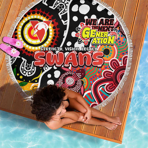 Swans AFL Celebrating 50 Years of Naidoc Beach Blanket NAIDOC Week 2025 Aboriginal