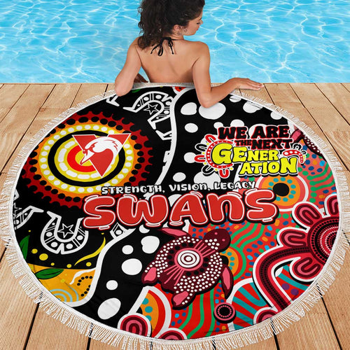 Swans AFL Celebrating 50 Years of Naidoc Beach Blanket NAIDOC Week 2025 Aboriginal