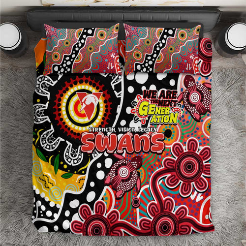Swans AFL Celebrating 50 Years of Naidoc Bedding Set NAIDOC Week 2025 Aboriginal