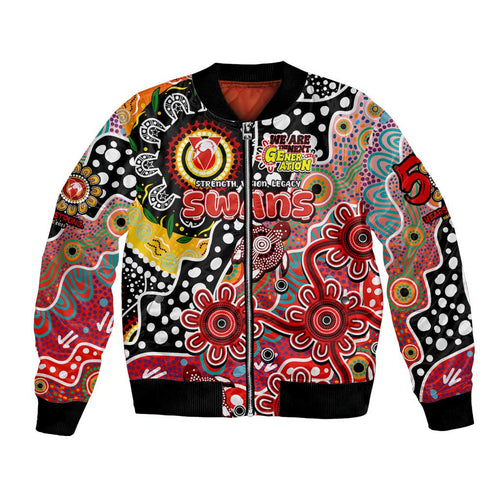 Personalised Swans AFL Celebrating 50 Years of Naidoc Bomber Jacket NAIDOC Week 2025 Aboriginal